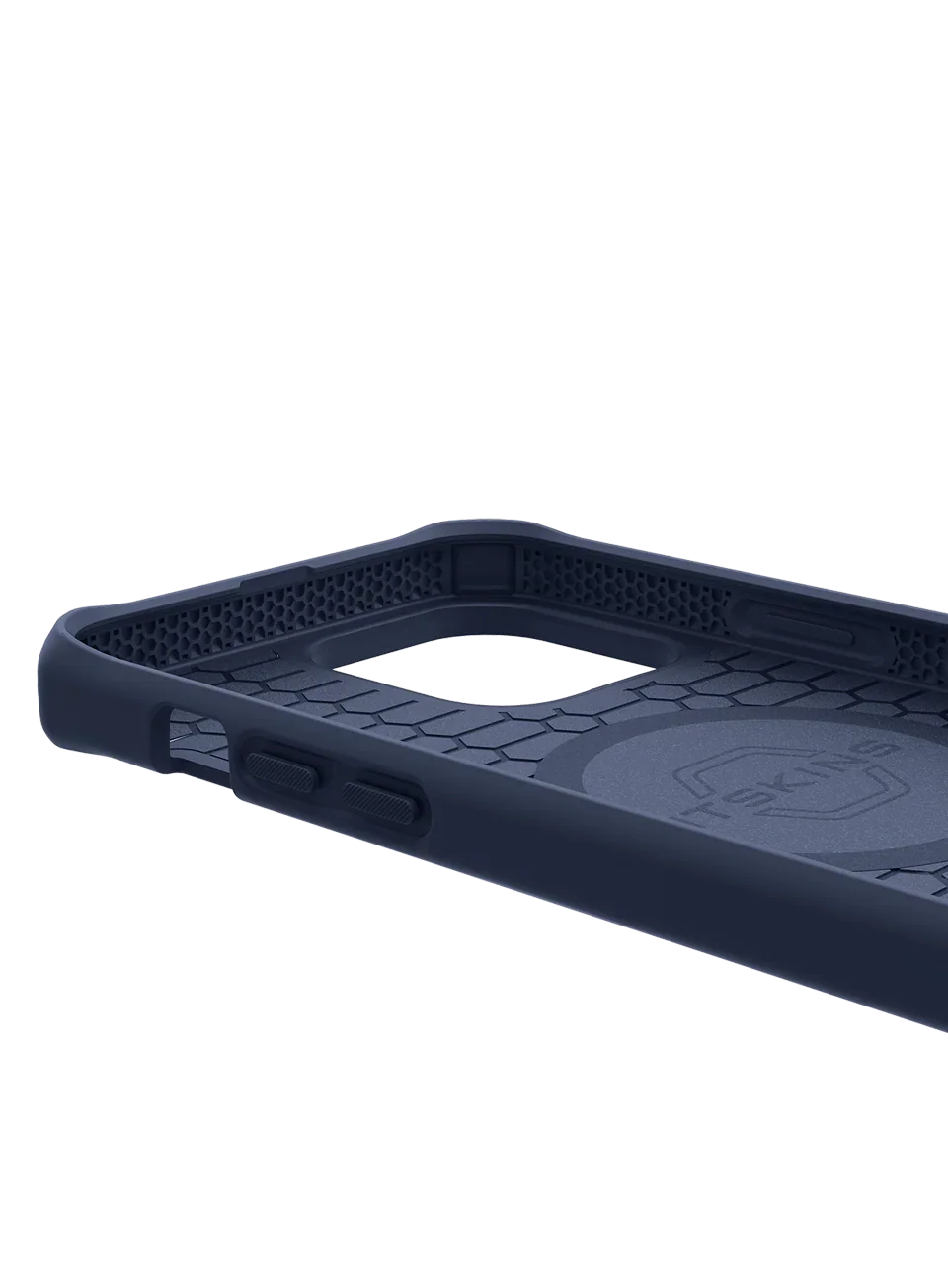 Itskins Hybrid Ballistic iPhone 13 Pro Max Case - Dark Blue - Tashqila Itskins Hybrid Ballistic iPhone 13 Pro Max Case - Dark Blue - Tashqila